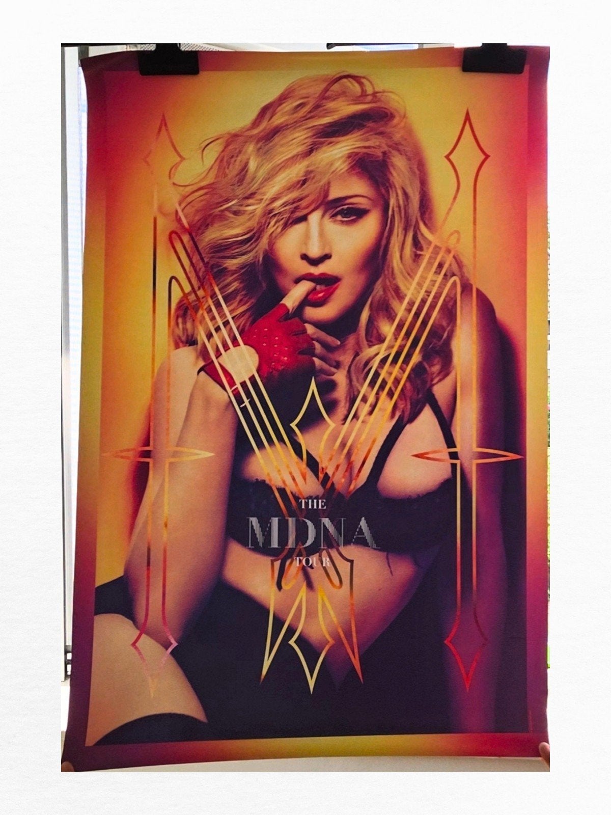 Madonna MDNA VIP poster 2012 tour the display boy toy inc., Rechthoekig Staand, Deurposter of groter, Ophalen of Verzenden, Zo goed als nieuw