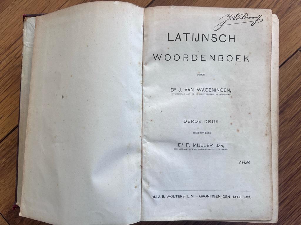 Antiek Latijnsch Woordenboek - 3de druk - 1921, Ophalen of Verzenden, Gelezen, Overige uitgevers, Latijn