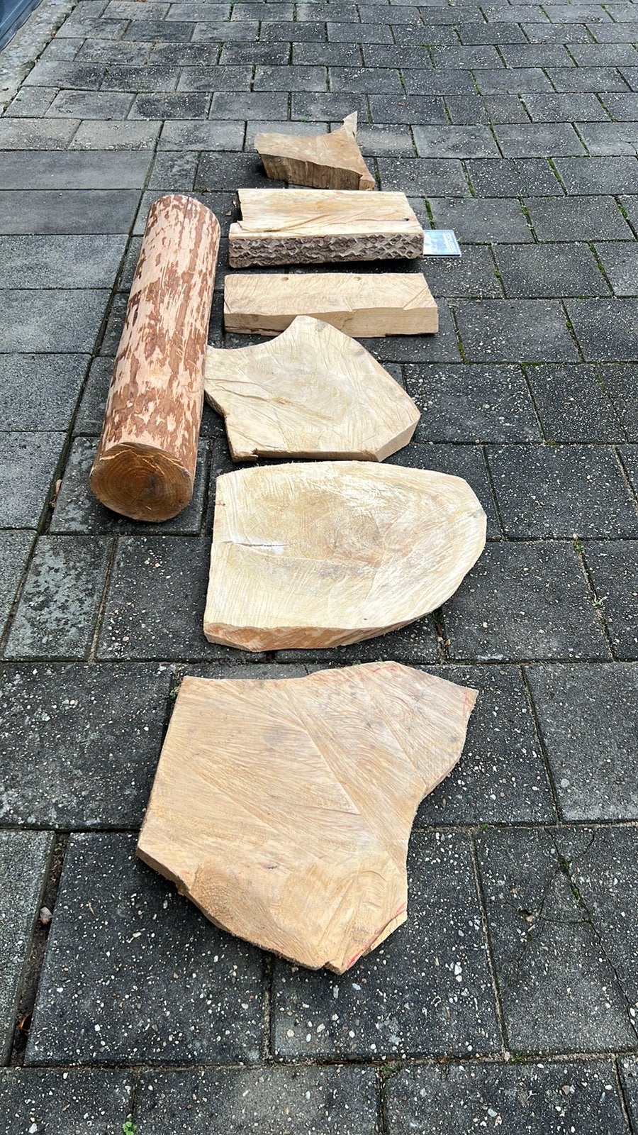 Hout hobby droog boomschijven, Doe-het-zelf en Verbouw, Hout en Planken, Ophalen, Zo goed als nieuw, Overige houtsoorten, Minder dan 200 cm