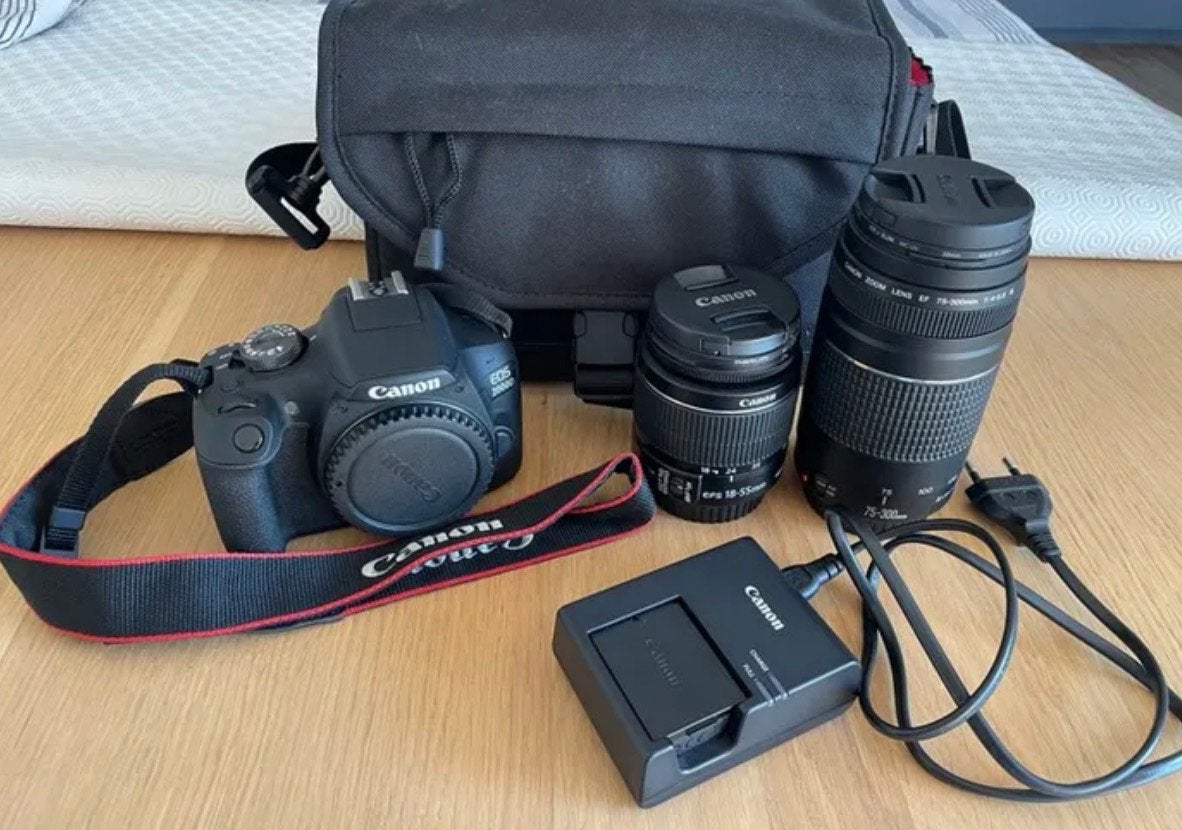 Canon EOS 2000D/ Complete Set/ 2x Lens/ Accessoires, Audio, Tv en Foto, Fotocamera's Digitaal, Spiegelreflex, Canon, Ophalen of Verzenden
