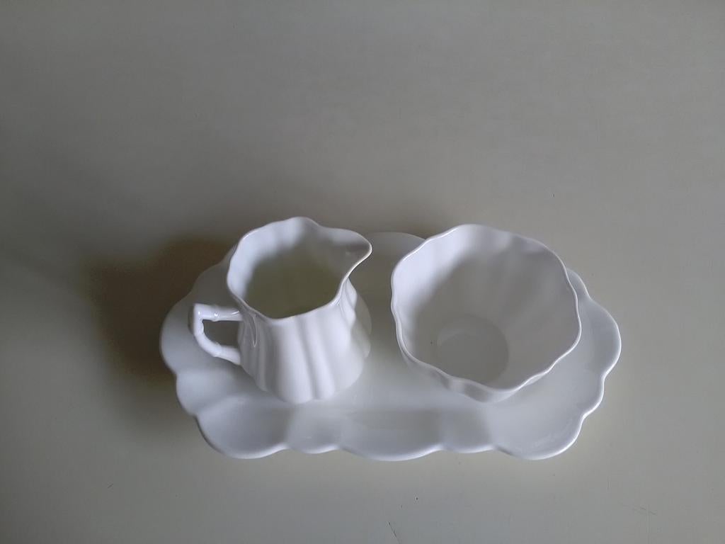 Engels rosina roomstel  wit, Ophalen of Verzenden, 17 tot 18, Wit, Dame