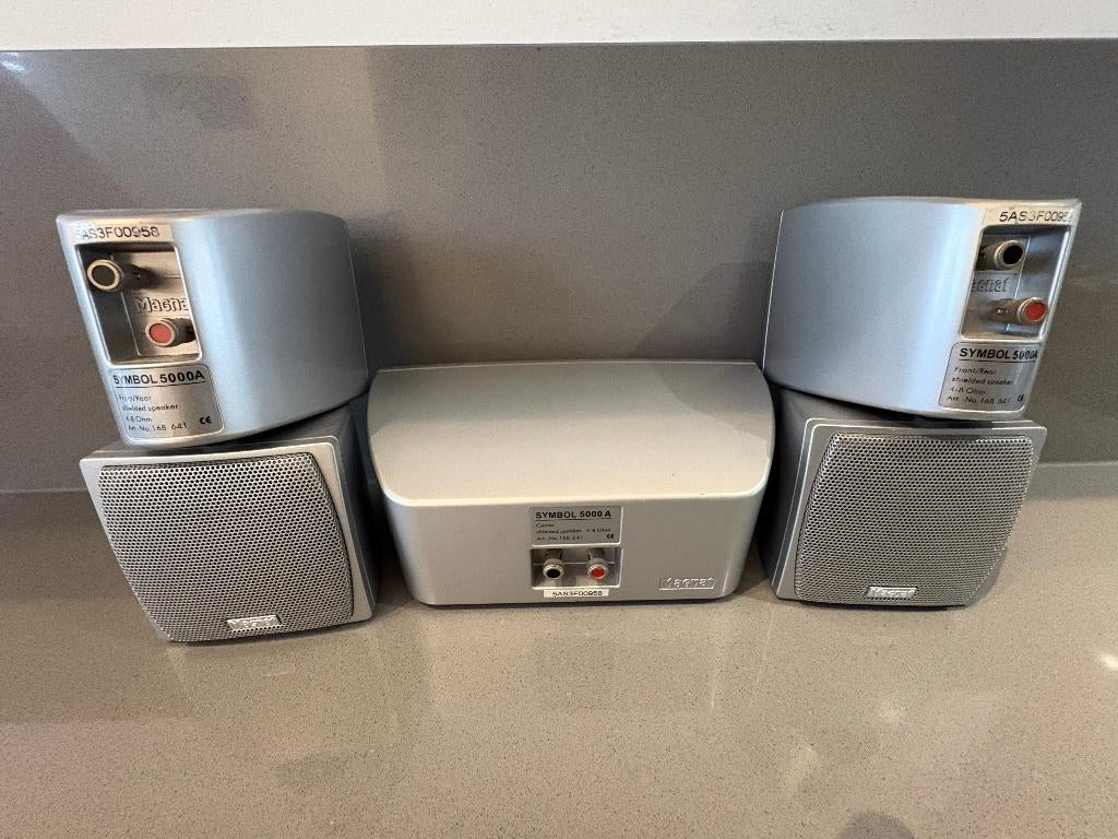 Magnat Symbol 5000 A 5.1 surround set Active SUB 115/230V, Gebruikt, Magnat, Ophalen of Verzenden, 60 tot 120 watt