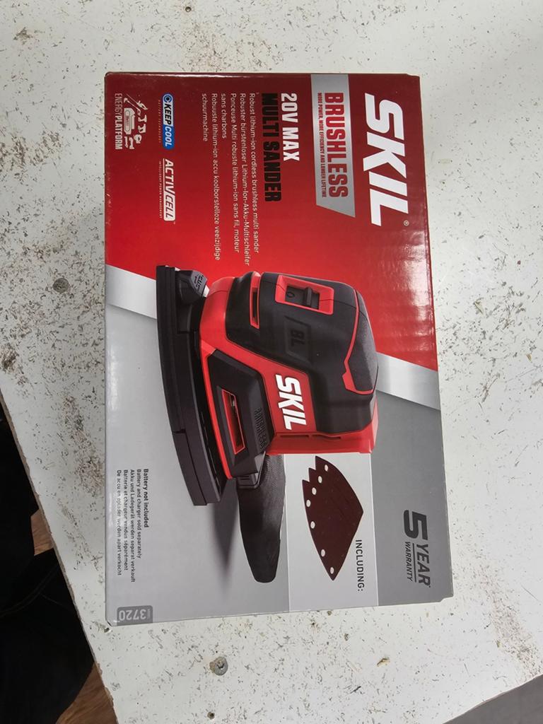 Nieuwe SKIL 20V Max Accu Multischuurmachine - Nieuw in doos, Ophalen of Verzenden, Nieuw, Minder dan 600 watt, Vlakschuurmachine
