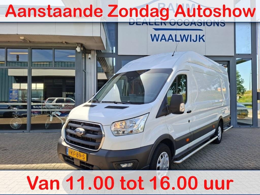 Ford TRANSIT 350 2.0 TDCI L4H3 AUTOMAAT AIRCO NAVI CRUISE PD, Auto's, Bestelauto's, Bedrijf, ABS, Airbags, Airconditioning, Android Auto