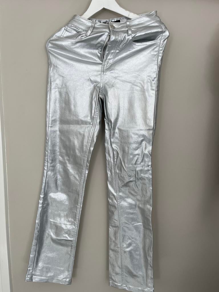 Zilverkleurige broek van Seven Sisters, maat M/S, Maat 38/40 (M), Overige kleuren, Ophalen of Verzenden, Zo goed als nieuw