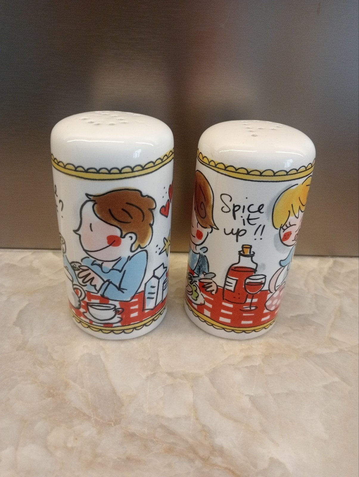 Blond Amsterdam peper en zout stel, Huis en Inrichting, Ophalen, Overige typen, Zo goed als nieuw, Steen/keramiek
