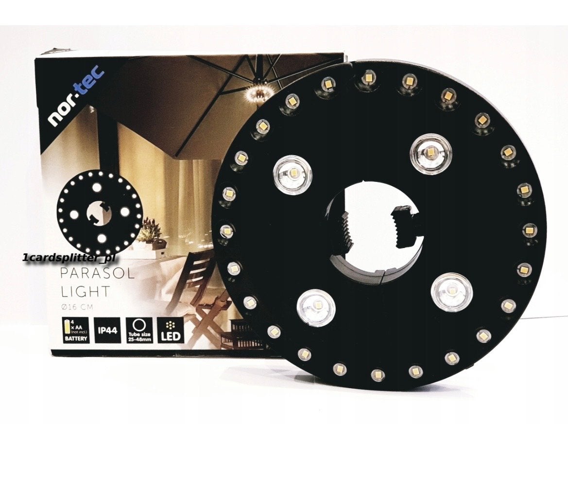 Nor-Tec Parasol Licht LED - Ø16 cm, Batterij, IP44, Overige typen, Nor-tec, Nieuw, Ophalen of Verzenden