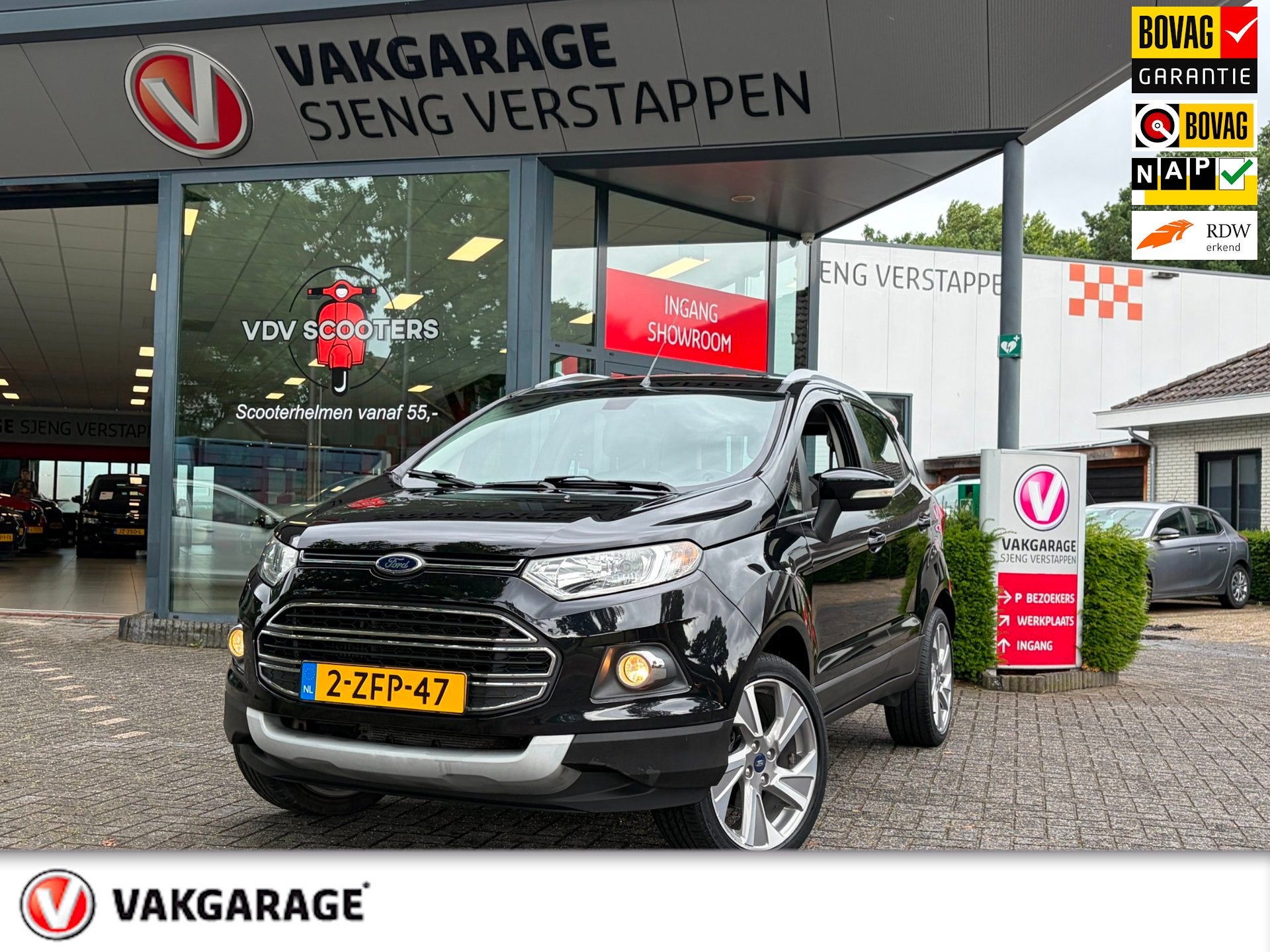 Ford EcoSport 1.0 EcoBoost Titanium Bovag rijklaarprijs ! in, Auto's, Gebruikt, Ecosport, Zwart, Origineel Nederlands