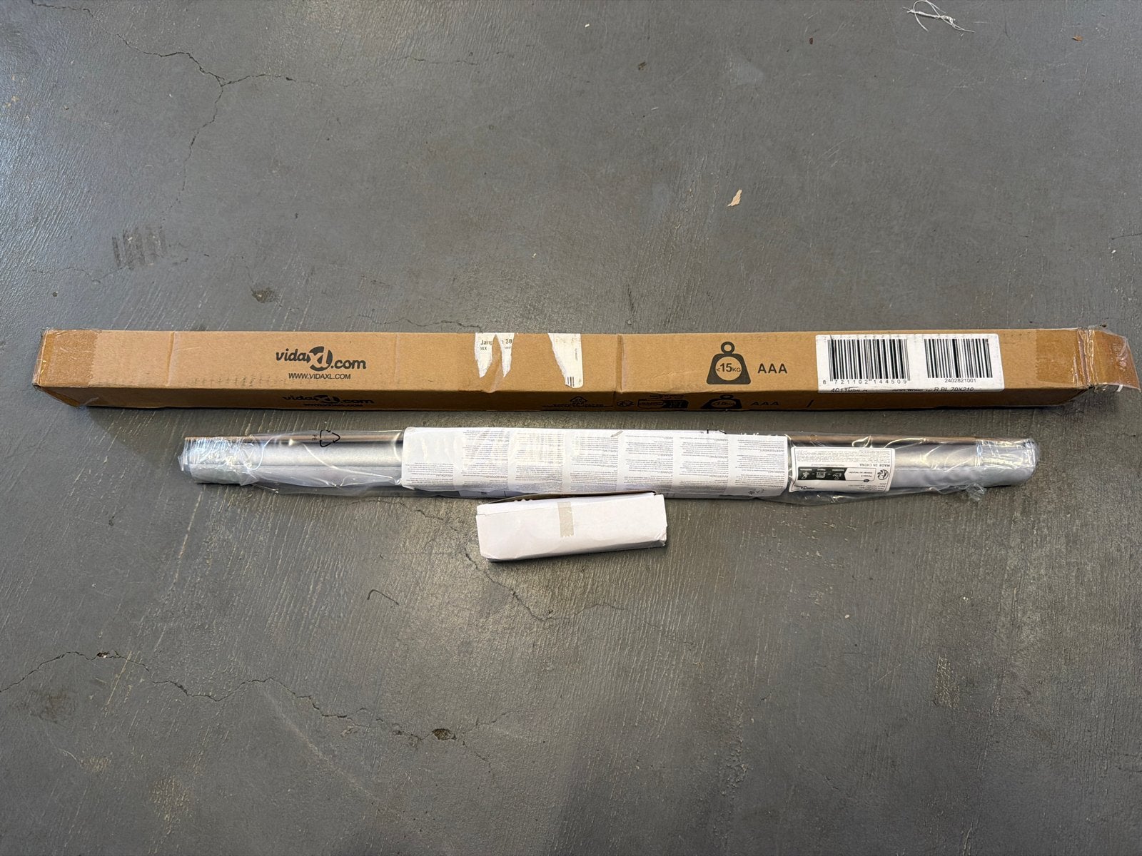 VidaXL Rolgordijn Wit 70x210 cm - Nieuw in doos, Inclusief montageonderdelen, Overige merken, Wit, Nieuw