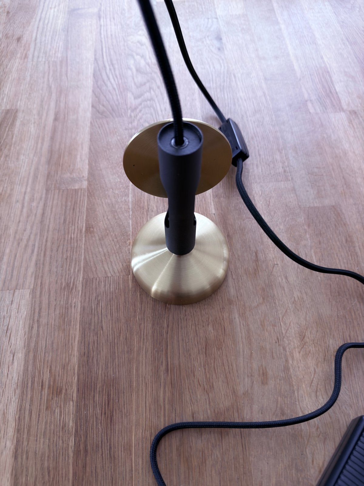 Onderdelen lamp - messing en zwart, Ophalen, Gebruikt