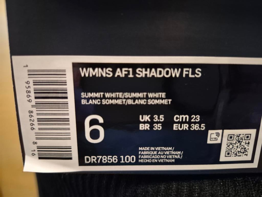 NIKE AIRFORCE ONE SHADOW dames, Ophalen of Verzenden