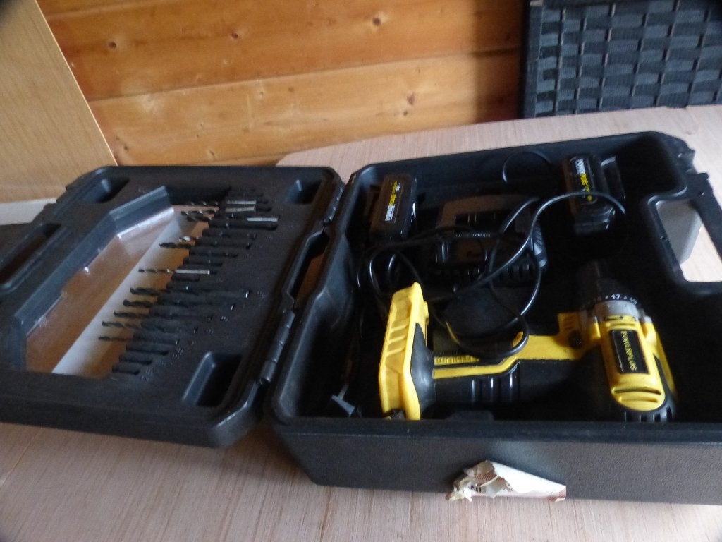 boormachine powerplus accu, Ophalen of Verzenden, Gebruikt, Boormachine