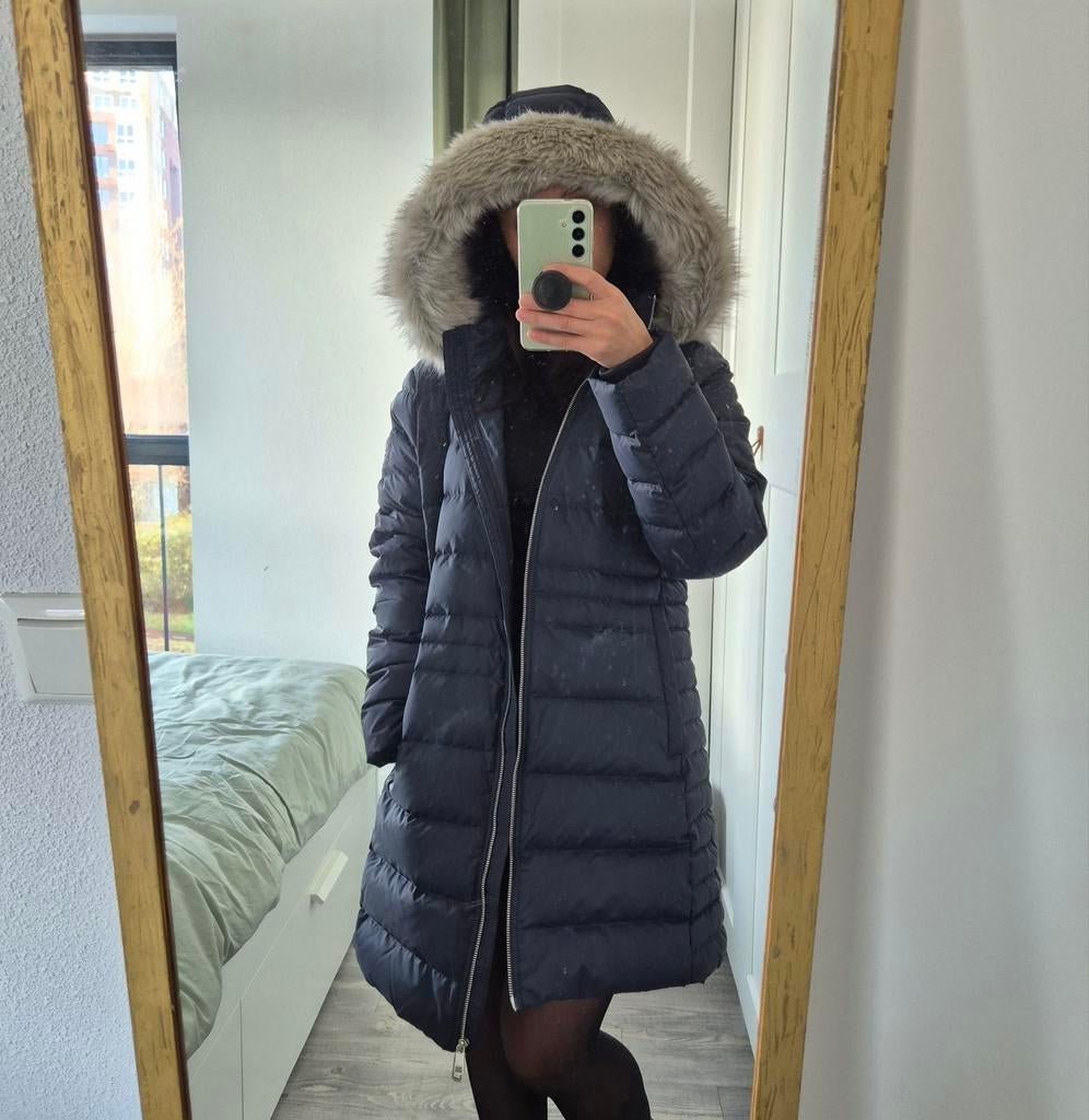 Tommy Hilfiger Tyra Down winterjas maat S, Blauw, Nieuw, Ophalen of Verzenden, Maat 36 (S)