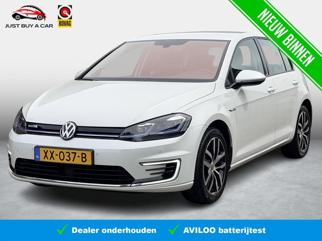 Volkswagen e-Golf e-Golf SoH 90,1% / Warmtepomp / Apple & An, Gebruikt, Zwart, Met garantie (alle), 231 km