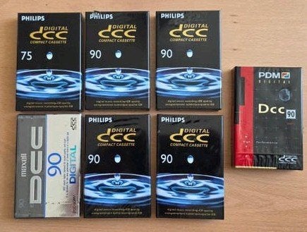 Philips, Maxell en PDM DCC Cassettes - 7 stuks - nieuw, 2 t/m 25 bandjes, Overige genres, Ophalen of Verzenden, Origineel