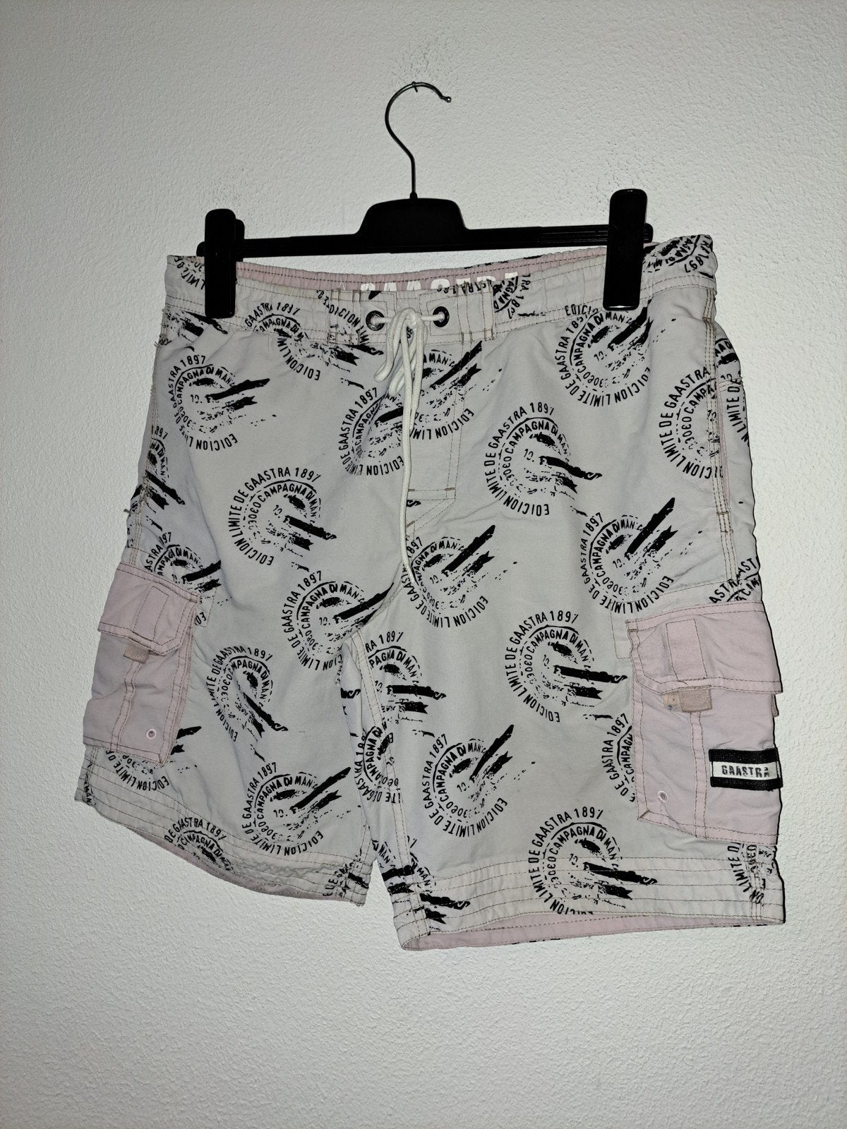 Gaastra Zwemshort Maat M - Wit met print, Gaastra, Maat 48/50 (M), Wit, Ophalen of Verzenden