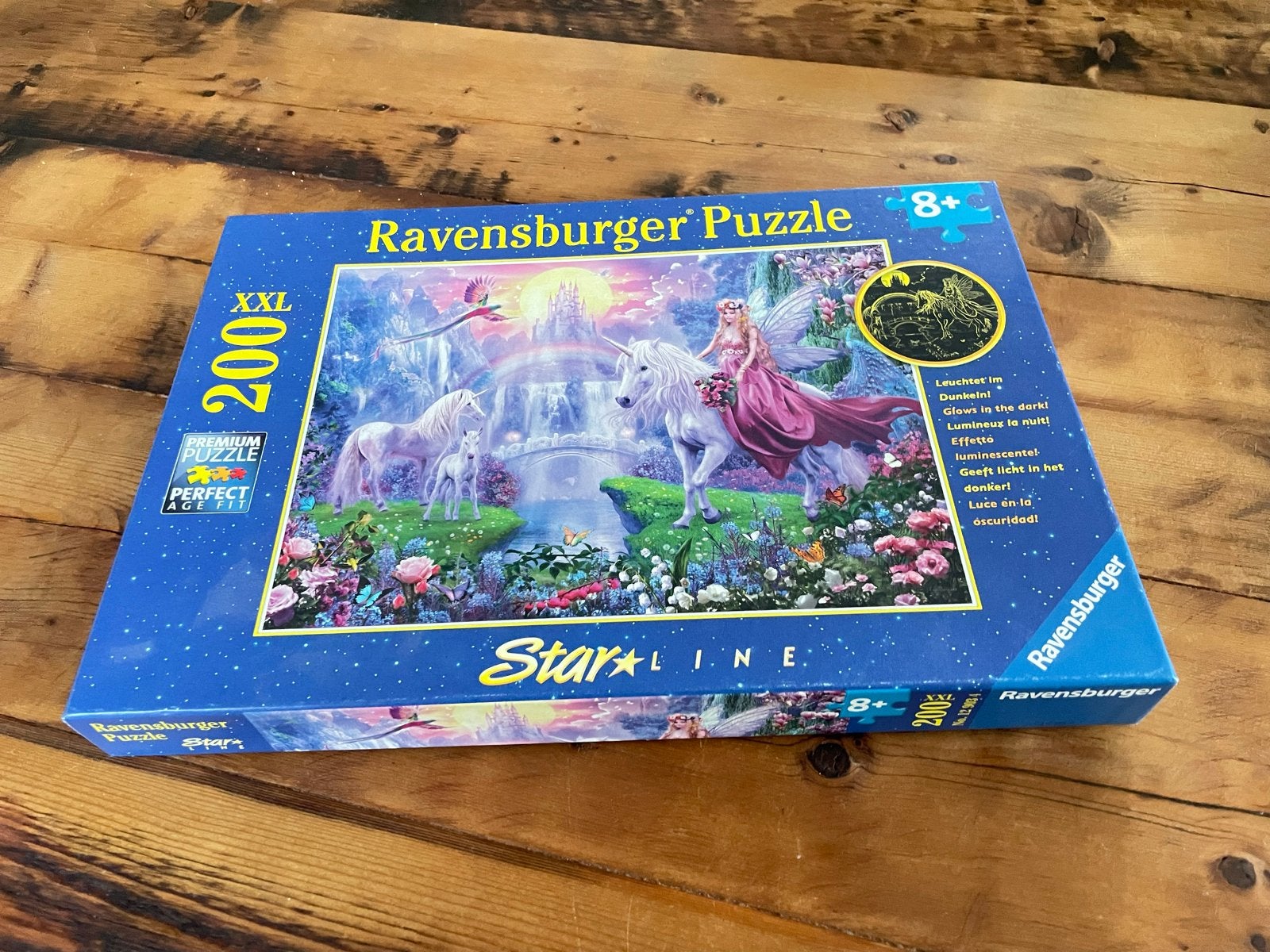Glow in the Dark puzzel 200 stukjes Ravensburger, Ophalen, Minder dan 500 stukjes, Gebruikt, Legpuzzel