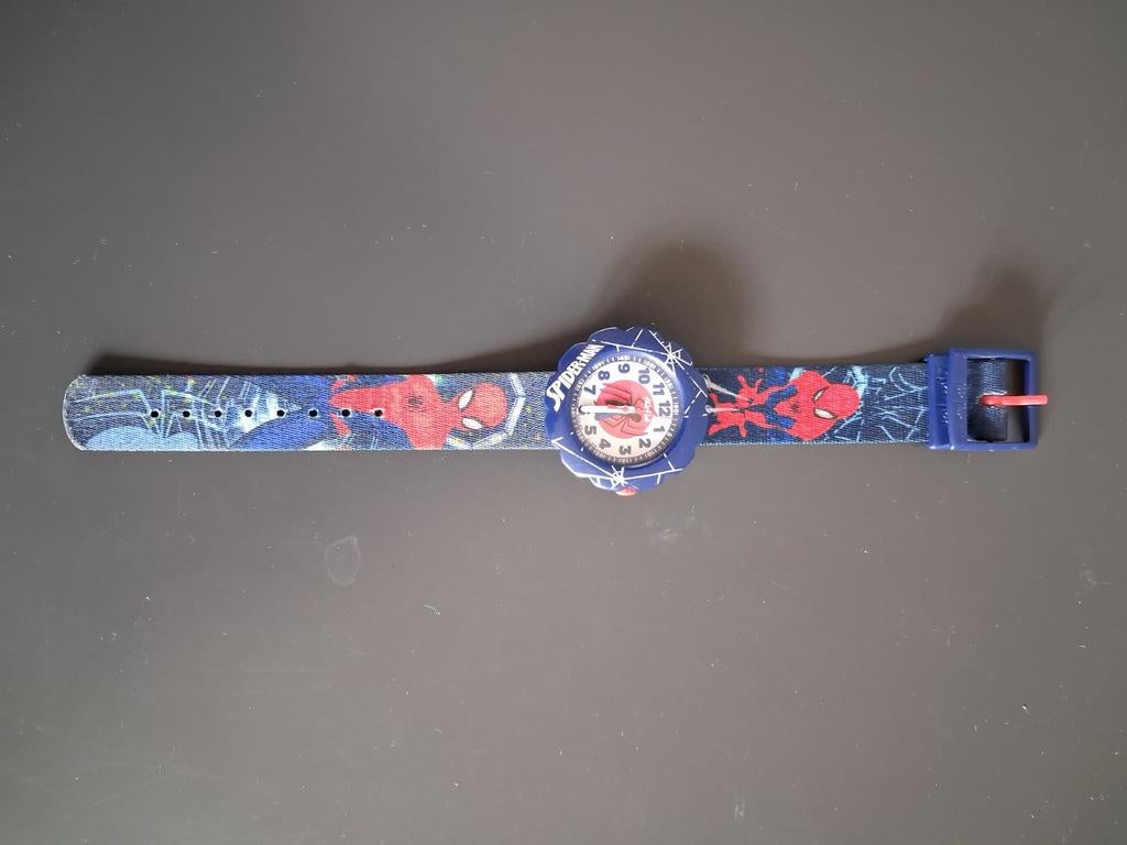 Vintage Flik Flak Spiderman Marvel Horloge Zwitsers, Sieraden, Tassen en Uiterlijk, Horloges | Kinderen, Ophalen of Verzenden