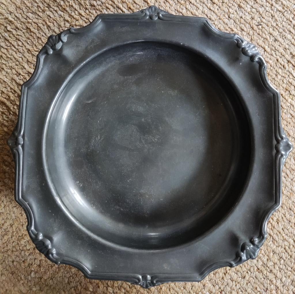 Tinnen fruitschaal op pootjes, Antiek en Kunst, Antiek | Tin, Ophalen of Verzenden