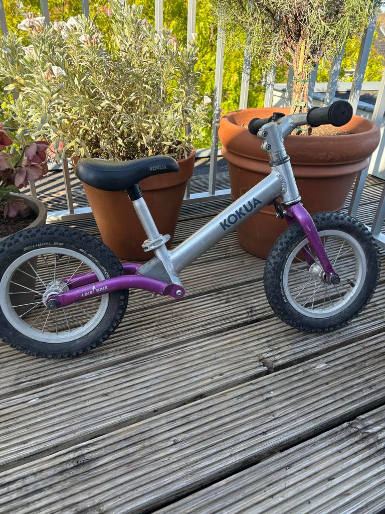 Kokua Likeabike loopfiets - Zilver/Paars, Ophalen, Gebruikt, Loopfiets