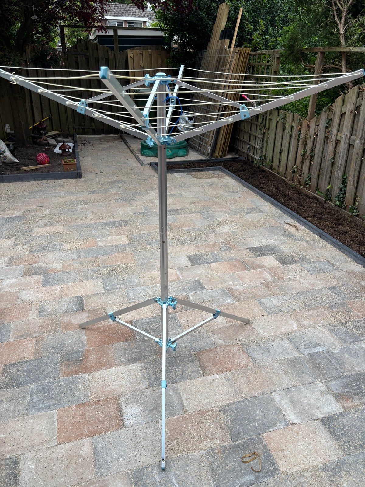 Opvouwbare droogmolen met standaard, Tuin en Terras, Droogmolens en Wasrekken, Ophalen, Gebruikt, Droogmolen