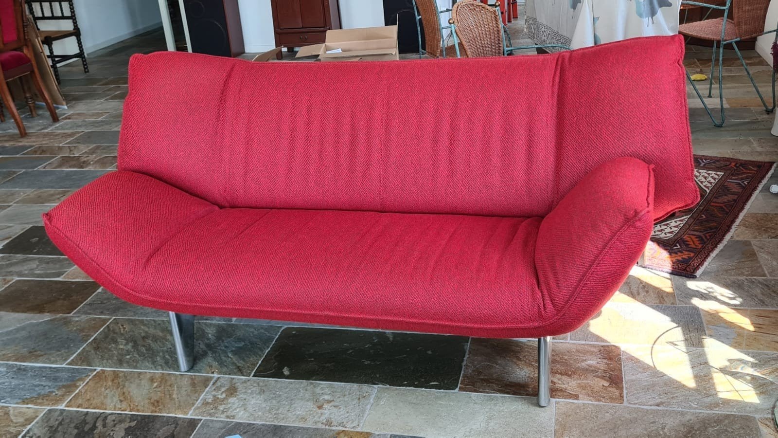 Leolux Tango design Bank 2 stuks, Ophalen, Gebruikt, Tweepersoons, 75 tot 100 cm