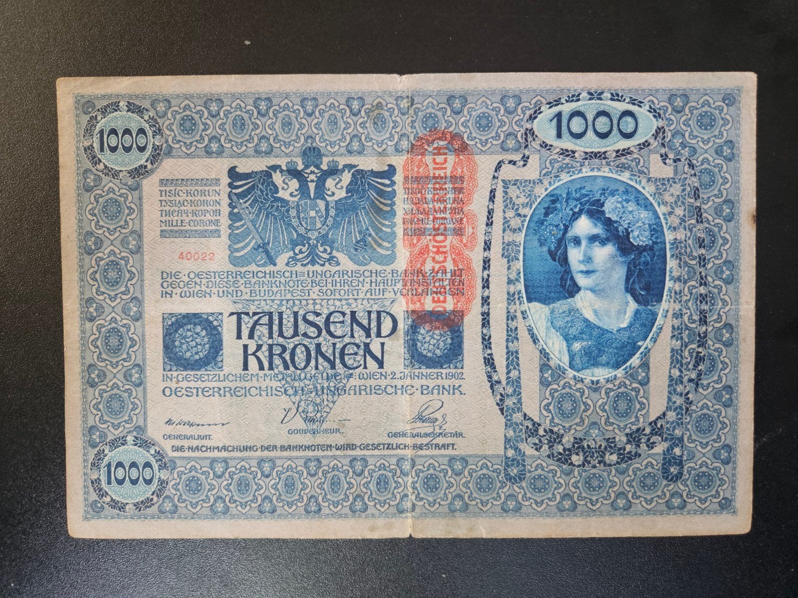 Oostenrijk pick 59 1919 (old-date 1902), Postzegels en Munten, Bankbiljetten | Europa | Niet-Eurobiljetten, Verzenden, Oostenrijk