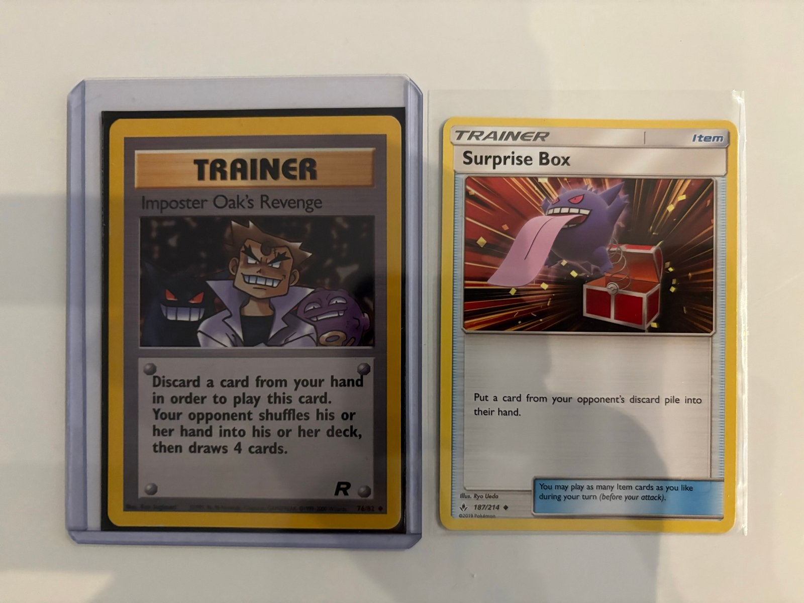Pokémon: Imposter Oak's Revenge & Surprise Box, Ophalen, Zo goed als nieuw, Meerdere kaarten