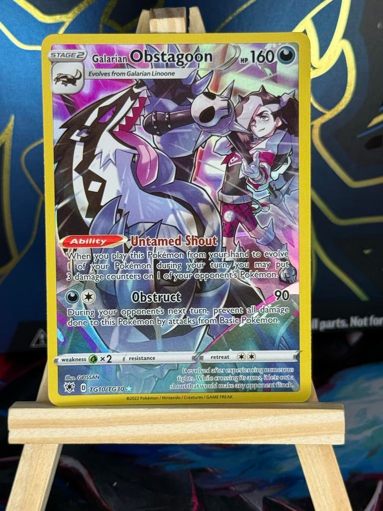 Galarian Obstagoon TG10/TG30 Pokémon Kaart, Ophalen of Verzenden, Zo goed als nieuw, Losse kaart