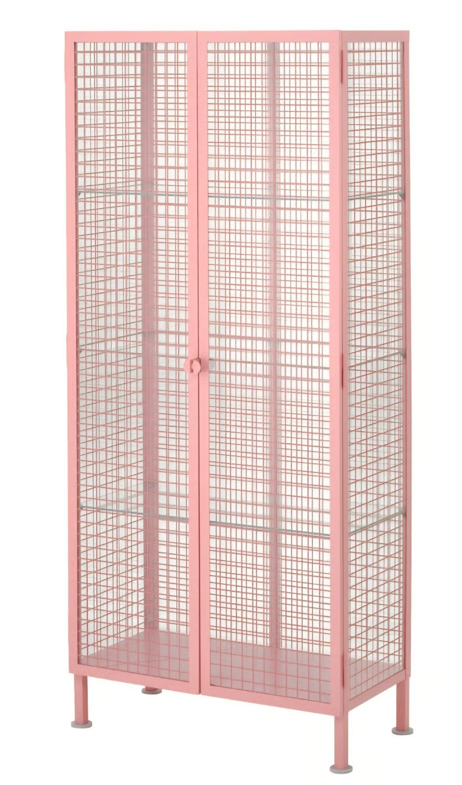 Ikea  ps 2026 Roze metalen vitrinekast