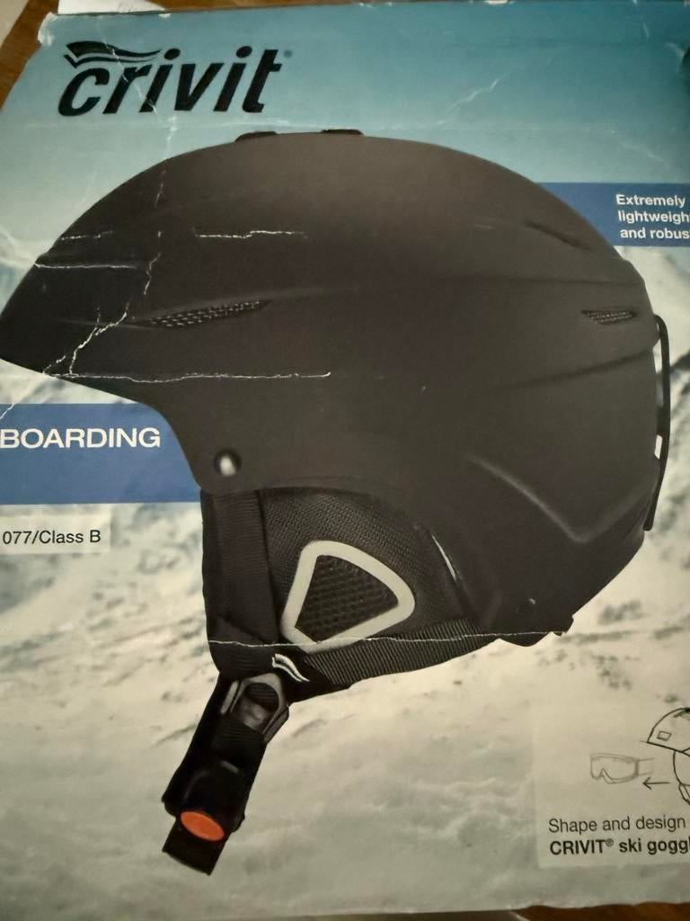 Crivit Skihelm Zwart S/M - Zo goed als nieuw, Overige merken, Overige typen, Ophalen of Verzenden, Zo goed als nieuw