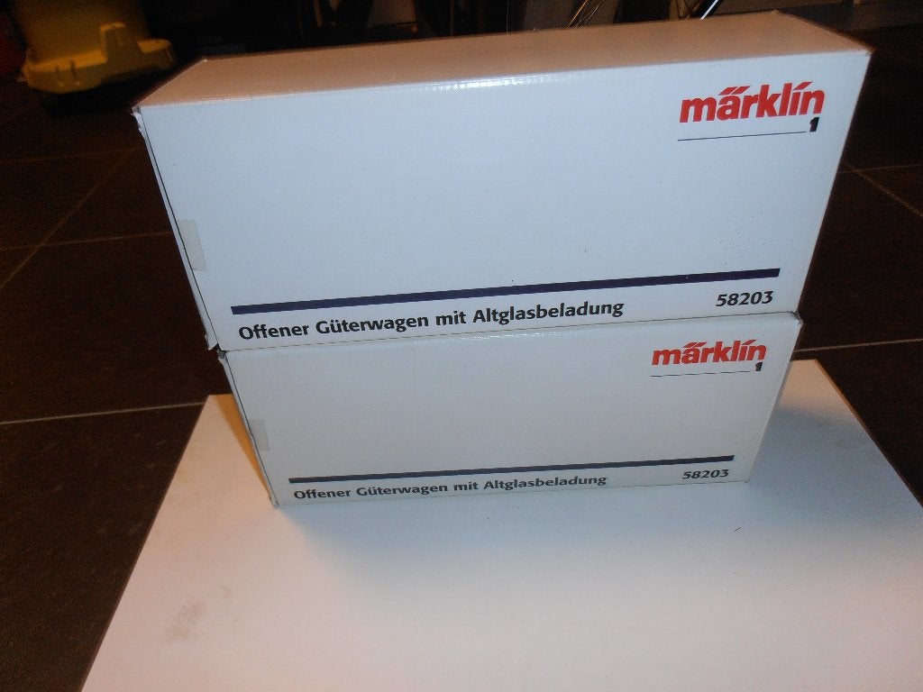marklin spoor 1 58203, Ophalen, Gelijkstroom of Wisselstroom, Wagon, Zo goed als nieuw