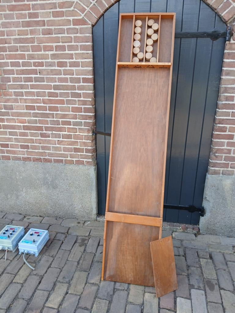 sjoelbak, Ophalen, Gebruikt