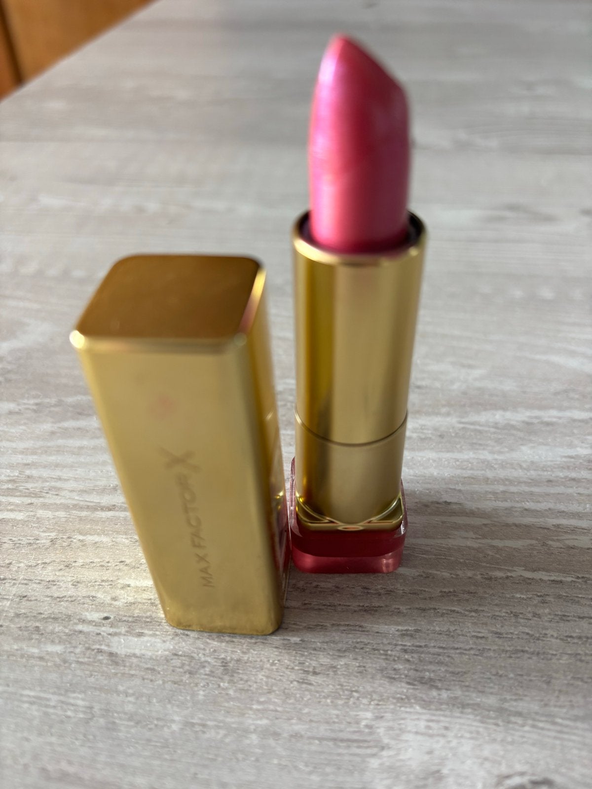Max Factor Lipstick Icy Rose 120, Lippen, Ophalen of Verzenden, Zo goed als nieuw, Make-up
