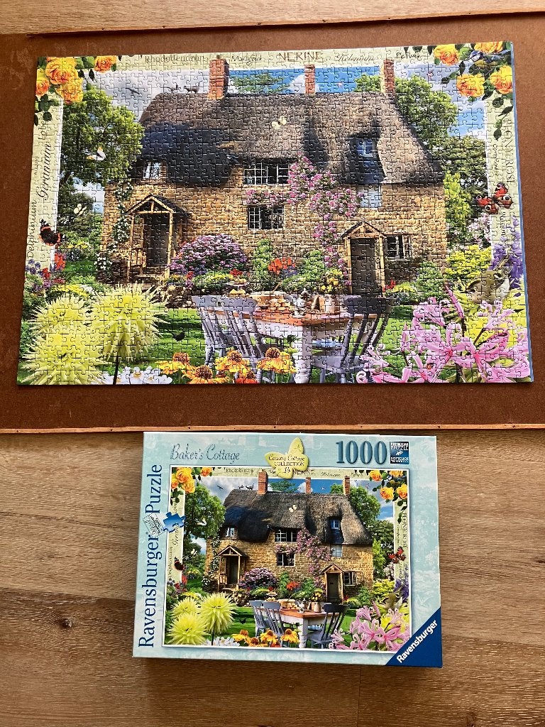 Baker;s Cottage puzzel, Ophalen, 500 t/m 1500 stukjes, Zo goed als nieuw, Legpuzzel