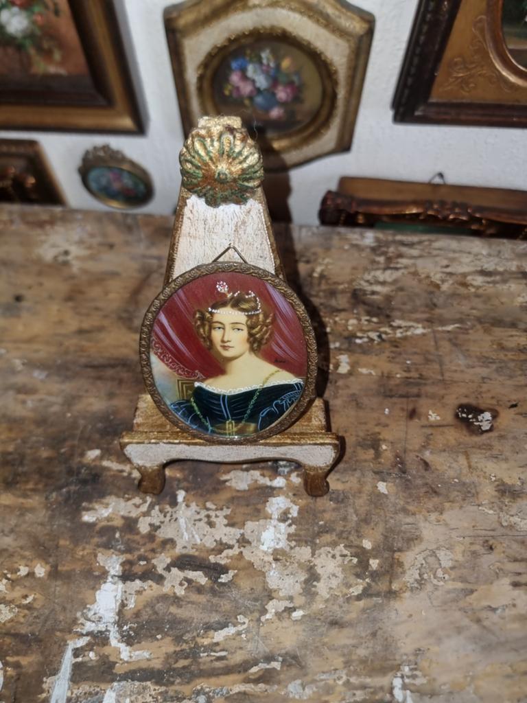 Oud portretje portret tekening dame vrouw G70 * schapenweide, Ophalen of Verzenden