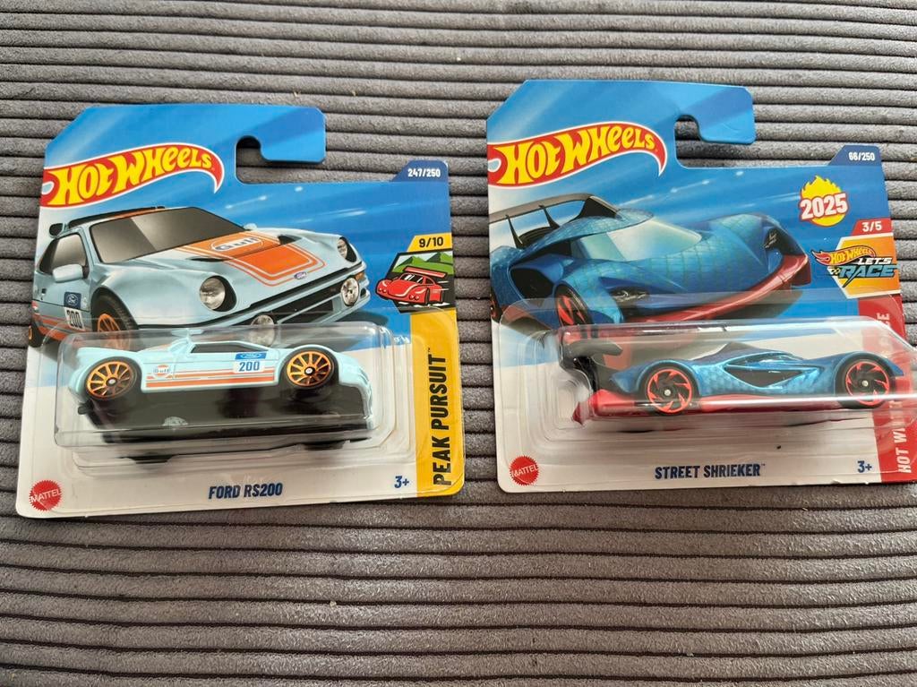Hot Wheels Set: Gulf Ford RS200 + Street Shrieker (Nieuw), Ophalen of Verzenden, Nieuw