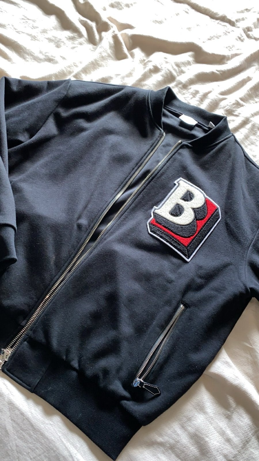 Burberry Bomberjack, Ophalen of Verzenden, Zo goed als nieuw, Maat 52/54 (L), Zwart