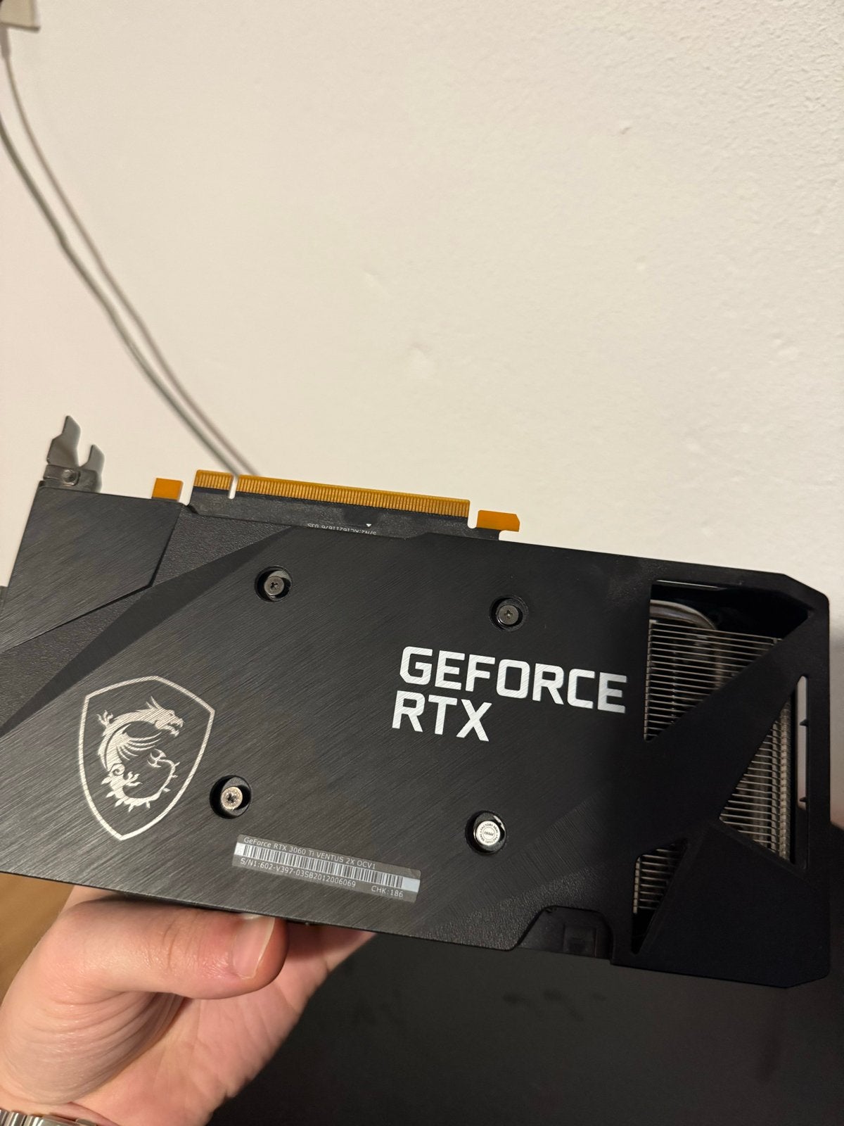 MSI GeForce RTX 3060 Ti VENTUS 2X OC Grafische Kaart, Gebruikt, HDMI, GDDR6, PCI-Express 4