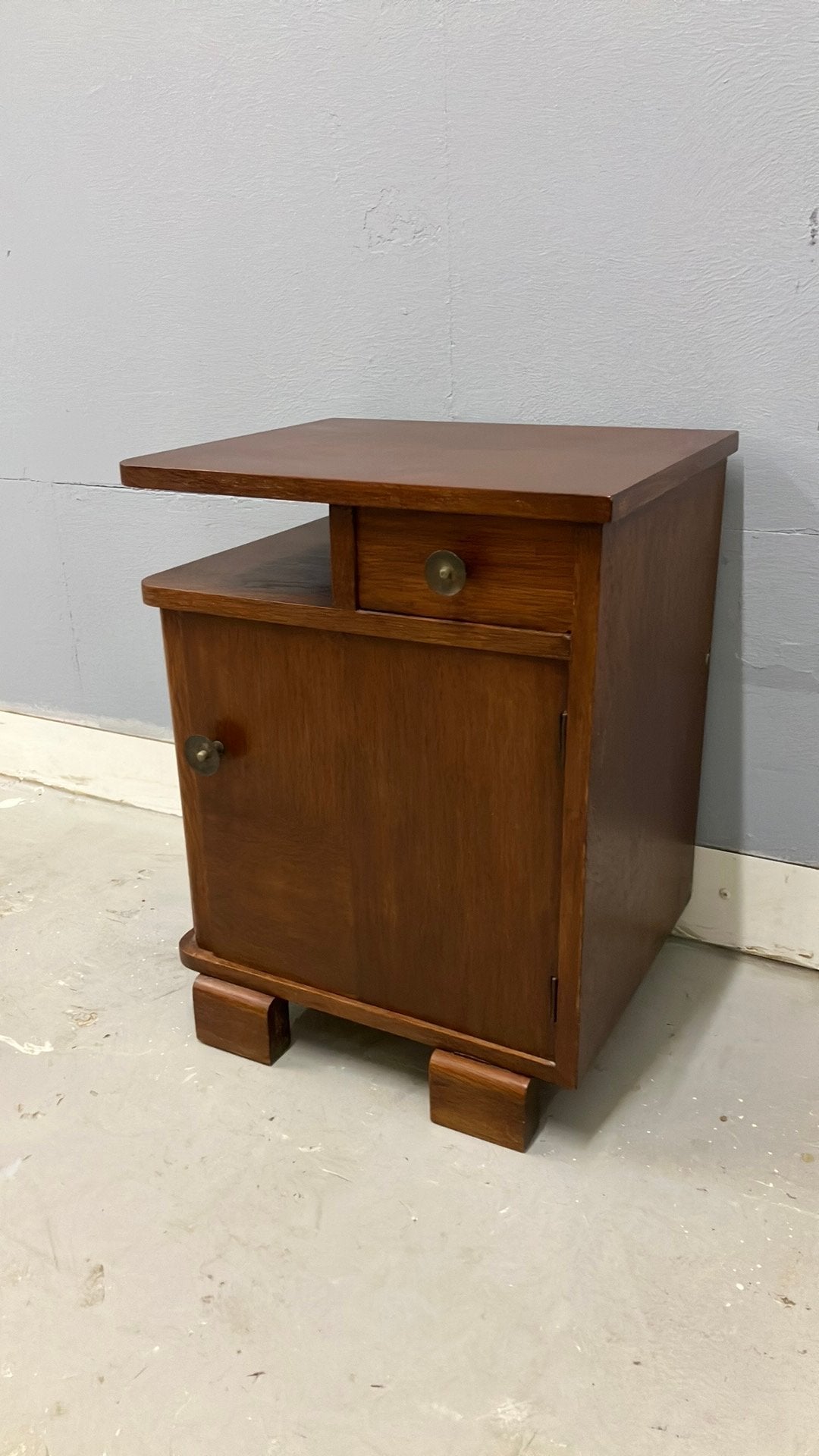Vintage art deco eiken nachtkastje., Ophalen