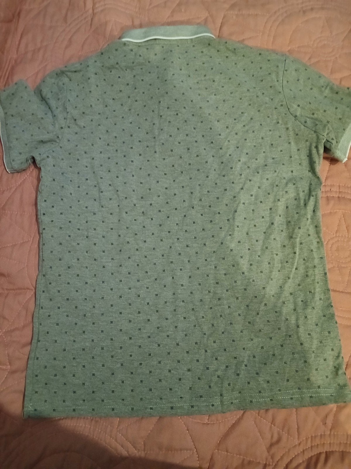 Power Bear Polo Shirt - Grijs met patroon, Kleding | Heren, Maat 56/58 (XL), Ophalen of Verzenden, Zo goed als nieuw, Grijs