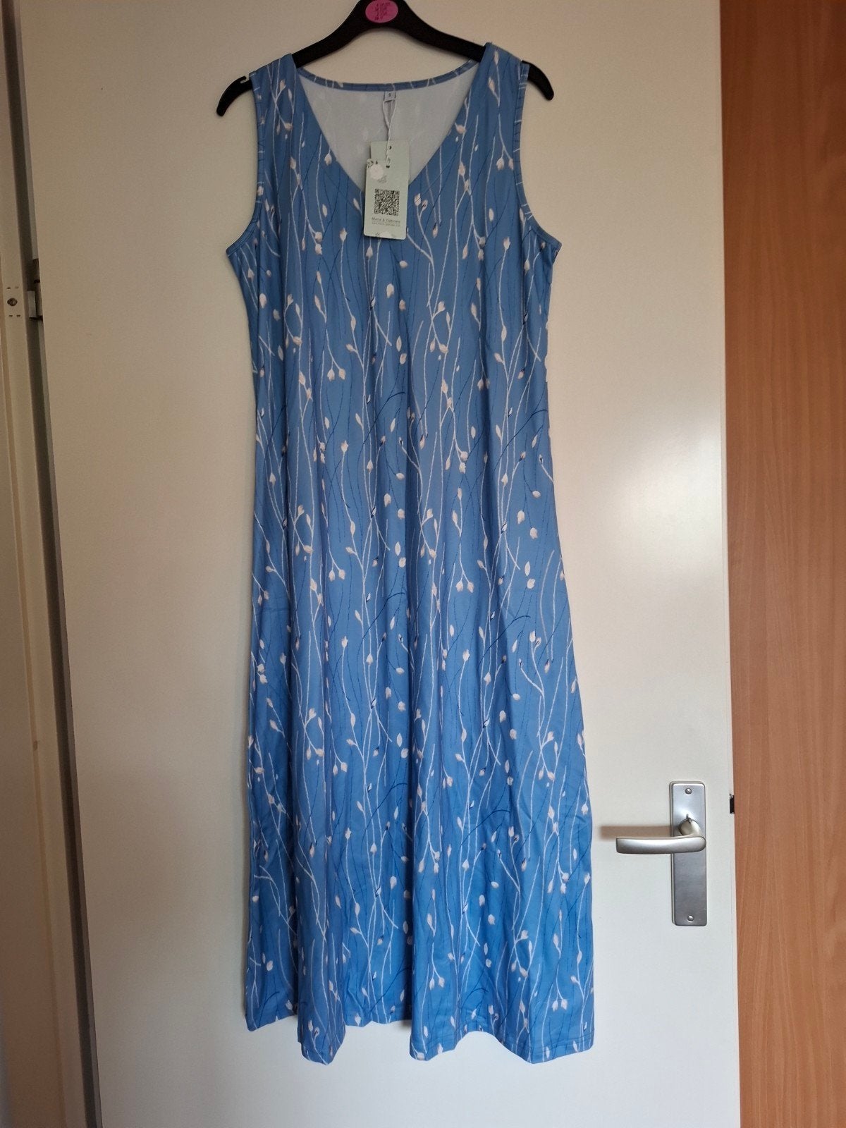 Nieuwe Maria & Gabriele jurk, maat S, blauw met print, Kleding | Dames, Blauw, Nieuw, Ophalen of Verzenden, Maat 36 (S)