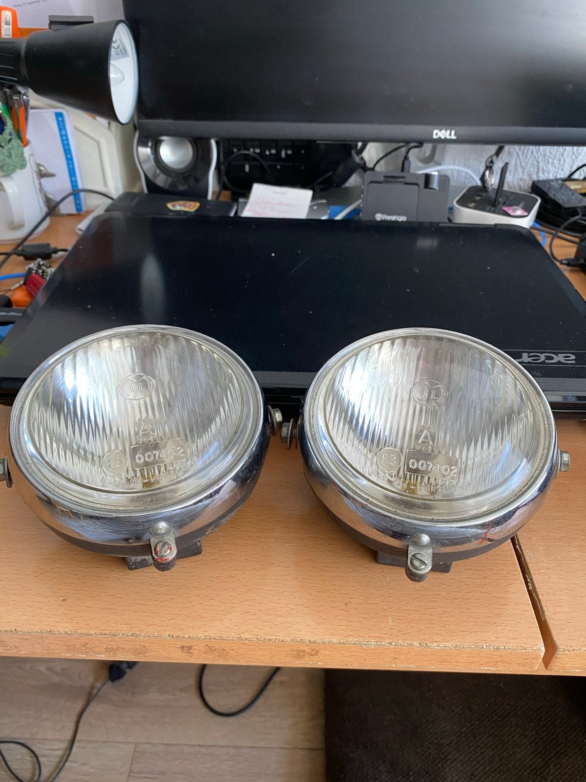 Set van 2 TOMOS Koplampen,  type A35-HBA - Origineel, Fietsen en Brommers, Ophalen of Verzenden, Gebruikt, Koplamp, Tomos