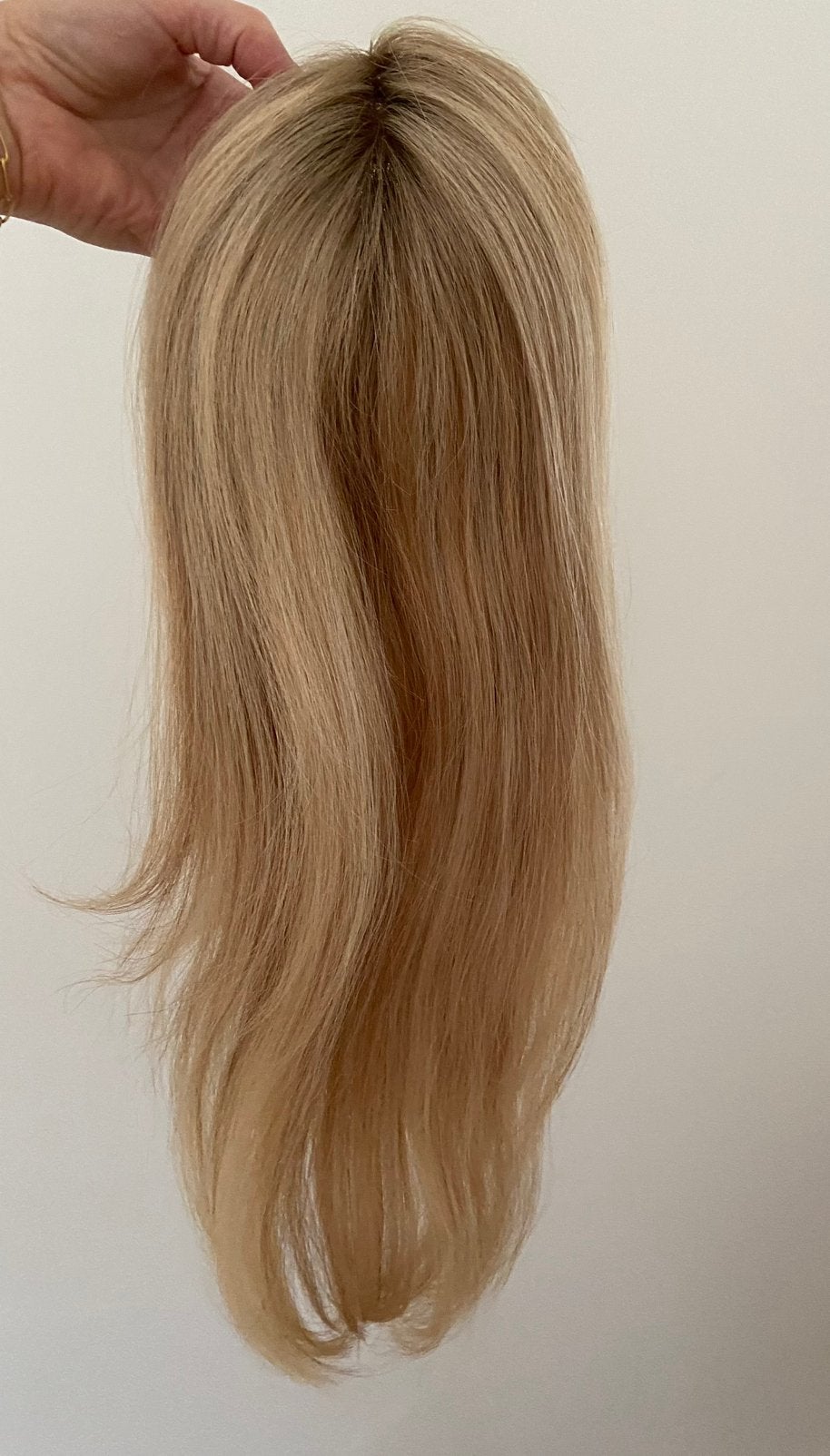 Haarwerk, V-part echt haar, Ophalen of Verzenden, Zo goed als nieuw, Pruik of Haarverlenging