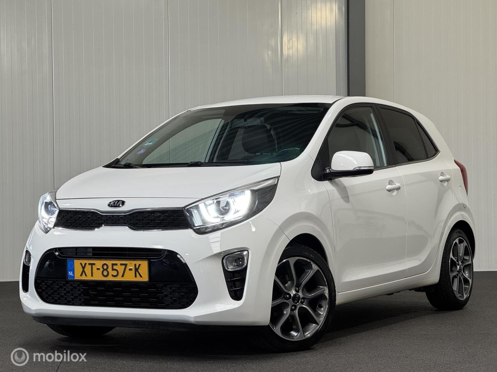 Kia Picanto 1.0 MPi Design Ed. [ NAP 1e eig. leder cruise Ca, Voorwielaandrijving, Euro 6, 4 stoelen, Wit