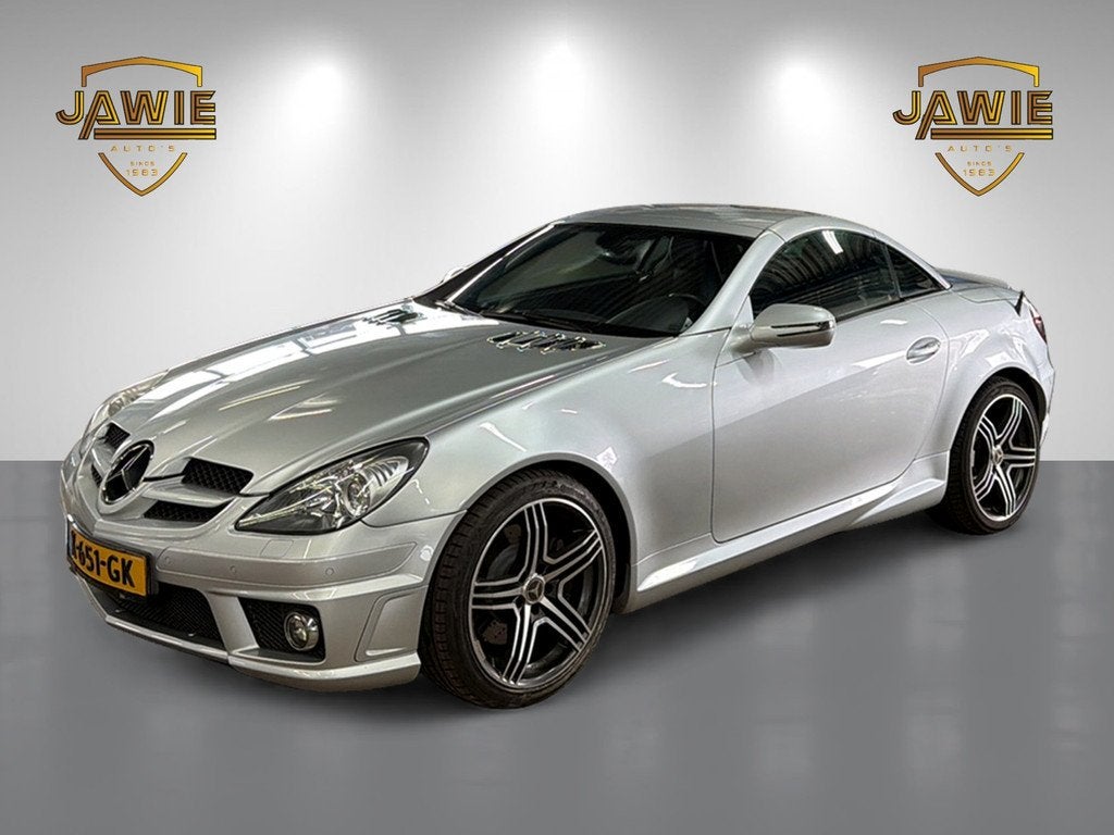 Mercedes-Benz SLK 200 K. Prestige AMG K-651-GK (bj 2008), Auto's, Mercedes-Benz, Automaat, Achterwielaandrijving, Gebruikt, Zwart