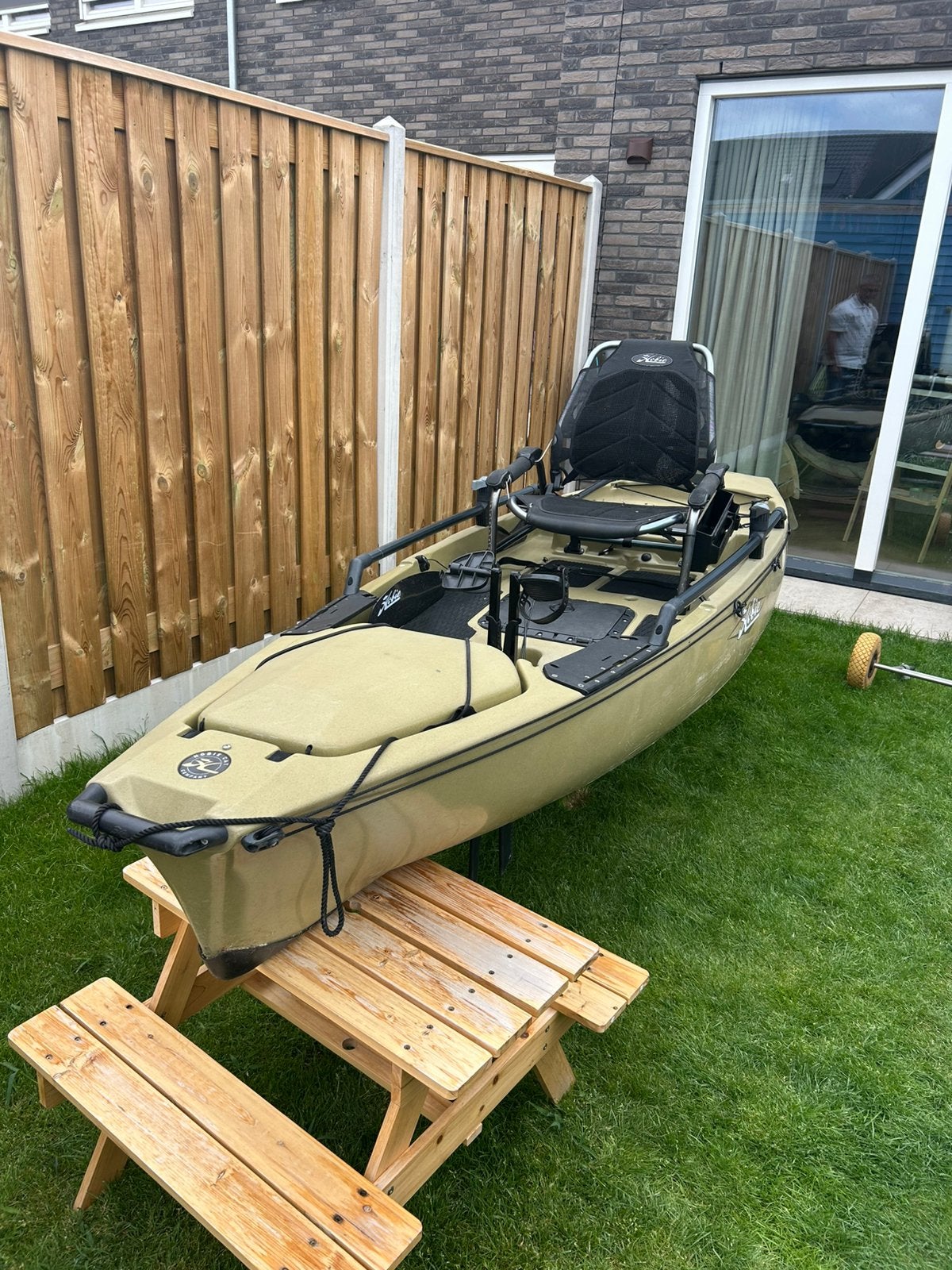 Hobie pro angler 12, Watersport en Boten, Kano's, Gebruikt, Kajak, Eén persoon, Met peddels, Ophalen