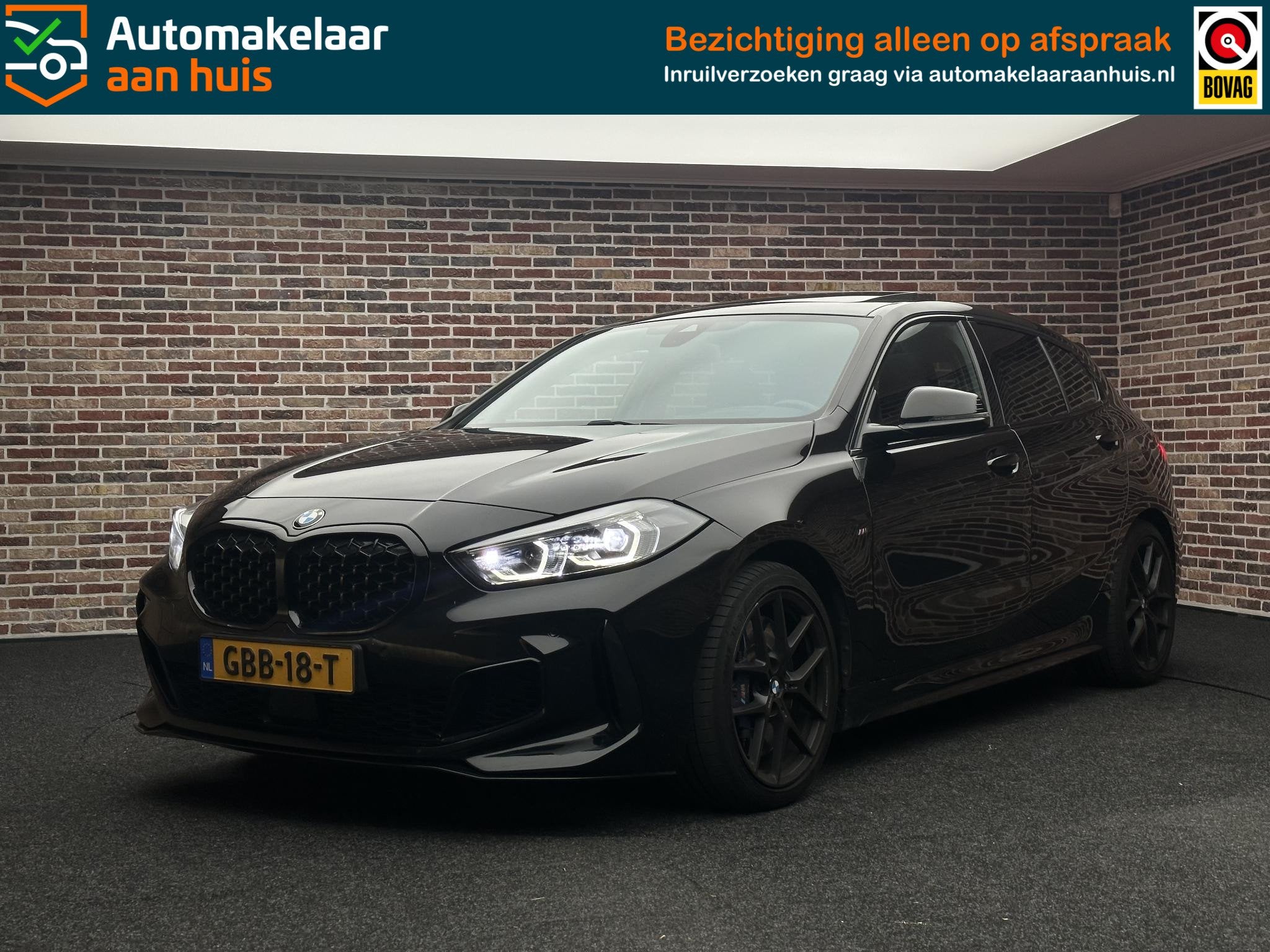BMW 1-serie M135i xDrive Executive, 1998 cc, Gebruikt, 4 cilinders, Leder en Stof