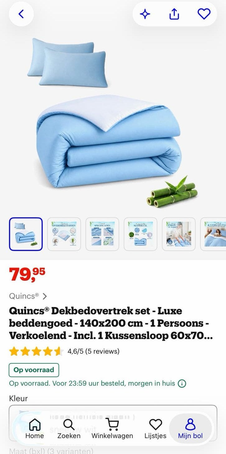 Nieuw dekbed in verpakking, Eenpersoons, Nieuw, Ophalen of Verzenden, Deken of Dekbed