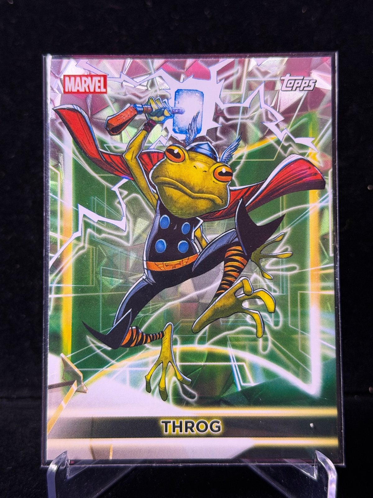 2026 Topps Neon Marvel Throg Diamante Refractor #191, Verzenden, Zo goed als nieuw, Losse kaart, Foil